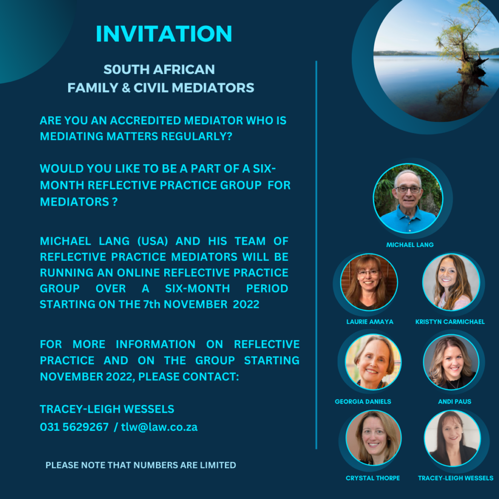 MICHAEL LANG REFLECTIVE PRACTICE GROUPS